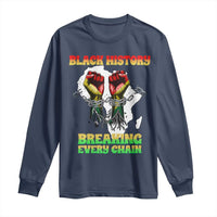 African American Civil Rights Gift Long Sleeve Shirt Breaking Every Chain - Wonder Print Shop