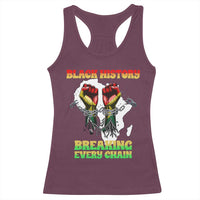 African American Civil Rights Gift Racerback Tank Top Breaking Every Chain - Wonder Print Shop