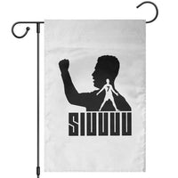 Siuuuu Number Seven Soccer Celebration Garden Flag Funny Sport Lovers Gift
