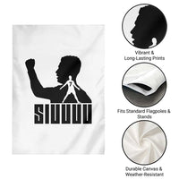 Siuuuu Number Seven Soccer Celebration Garden Flag Funny Sport Lovers Gift