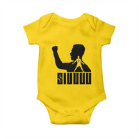 Siuuuu Number Seven Soccer Celebration Baby Onesie Funny Sport Lovers Gift
