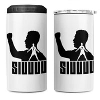 Siuuuu Number Seven Soccer Celebration 4 in 1 Can Cooler Tumbler Funny Sport Lovers Gift