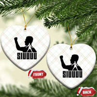 Siuuuu Number Seven Soccer Celebration Ceramic Ornament Funny Sport Lovers Gift