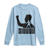 Siuuuu Number Seven Soccer Celebration Long Sleeve Shirt Funny Sport Lovers Gift