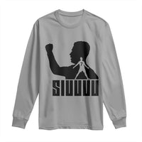 Siuuuu Number Seven Soccer Celebration Long Sleeve Shirt Funny Sport Lovers Gift
