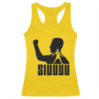 Siuuuu Number Seven Soccer Celebration Racerback Tank Top Funny Sport Lovers Gift