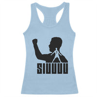 Siuuuu Number Seven Soccer Celebration Racerback Tank Top Funny Sport Lovers Gift