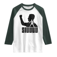Siuuuu Number Seven Soccer Celebration Raglan Shirt Funny Sport Lovers Gift