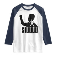 Siuuuu Number Seven Soccer Celebration Raglan Shirt Funny Sport Lovers Gift
