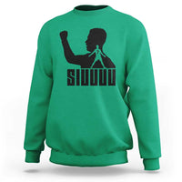 Siuuuu Number Seven Soccer Celebration Sweatshirt Funny Sport Lovers Gift