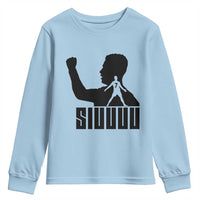 Siuuuu Number Seven Soccer Celebration Youth Sweatshirt Funny Sport Lovers Gift