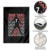 Siuuuu Soccer Celebration Garden Flag Gift For Fans