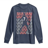 Siuuuu Soccer Celebration Long Sleeve Shirt Gift For Fans