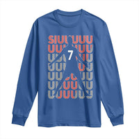 Siuuuu Soccer Celebration Long Sleeve Shirt Gift For Fans