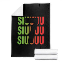 Siuuuu Soccer Celebration Throw Blanket Gift For Soccer Lovers