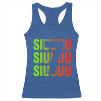 Siuuuu Soccer Celebration Racerback Tank Top Gift For Soccer Lovers
