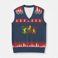 Funny Game Day Soccer Celebration Gift V-Neck Knit Sweater Vest Siuuuu