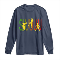 Funny Game Day Soccer Celebration Gift Long Sleeve Shirt Siuuuu