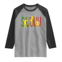 Funny Game Day Soccer Celebration Gift Raglan Shirt Siuuuu