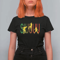 Funny Game Day Soccer Celebration Gift T Shirt For Women Siuuuu
