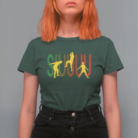 Funny Game Day Soccer Celebration Gift T Shirt For Women Siuuuu