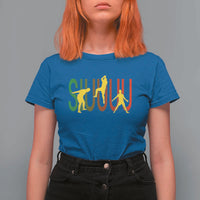 Funny Game Day Soccer Celebration Gift T Shirt For Women Siuuuu