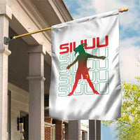 Funny Siuuuu Garden Flag Iconic Goal Shout Soccer Lover Gift
