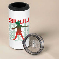 Funny Siuuuu 4 in 1 Can Cooler Tumbler Iconic Goal Shout Soccer Lover Gift