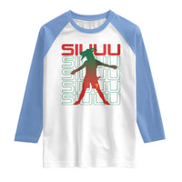 Funny Siuuuu Raglan Shirt Iconic Goal Shout Soccer Lover Gift