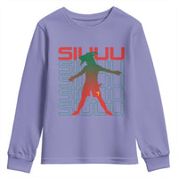 Funny Siuuuu Youth Sweatshirt Iconic Goal Shout Soccer Lover Gift