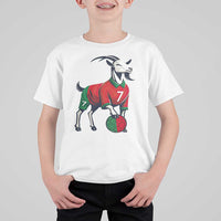 Number Seven Soccer GOAT Siuuuu Celebration T Shirt For Kid