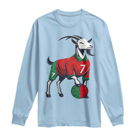 Number Seven Soccer GOAT Siuuuu Celebration Long Sleeve Shirt
