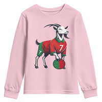 Number Seven Soccer GOAT Siuuuu Celebration Youth Sweatshirt