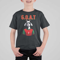 Siuuuu Goat Soccer Celebration T Shirt For Kid Gift For Fans