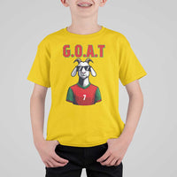 Siuuuu Goat Soccer Celebration T Shirt For Kid Gift For Fans