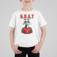Siuuuu Goat Soccer Celebration T Shirt For Kid Gift For Fans