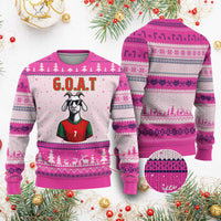 Siuuuu Goat Soccer Celebration Ugly Christmas Sweater Gift For Fans
