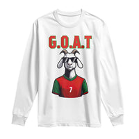 Siuuuu Goat Soccer Celebration Long Sleeve Shirt Gift For Fans