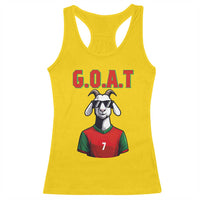 Siuuuu Goat Soccer Celebration Racerback Tank Top Gift For Fans