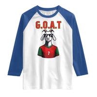 Siuuuu Goat Soccer Celebration Raglan Shirt Gift For Fans