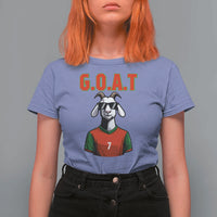 Siuuuu Goat Soccer Celebration T Shirt For Women Gift For Fans