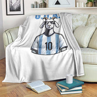 The Goat Of Soccer Number Ten Throw Blanket Gift For Fans
