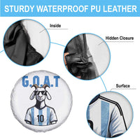 The Goat Of Soccer Number Ten Spare Tire Cover Gift For Fans