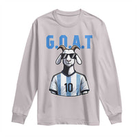 The Goat Of Soccer Number Ten Long Sleeve Shirt Gift For Fans