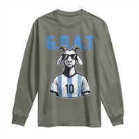 The Goat Of Soccer Number Ten Long Sleeve Shirt Gift For Fans