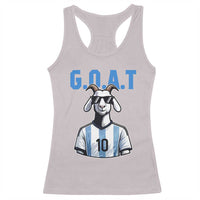 The Goat Of Soccer Number Ten Racerback Tank Top Gift For Fans