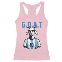 The Goat Of Soccer Number Ten Racerback Tank Top Gift For Fans