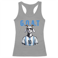 The Goat Of Soccer Number Ten Racerback Tank Top Gift For Fans