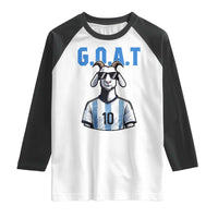 The Goat Of Soccer Number Ten Raglan Shirt Gift For Fans