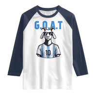 The Goat Of Soccer Number Ten Raglan Shirt Gift For Fans